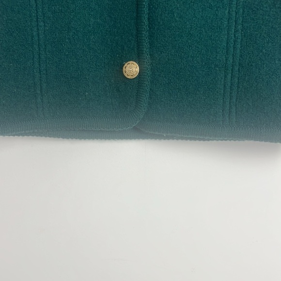 Vintage Pendelton Women's Green 100% Virgin Wool Embroidered Jacket Classic Sz S - Picture 5 of 10